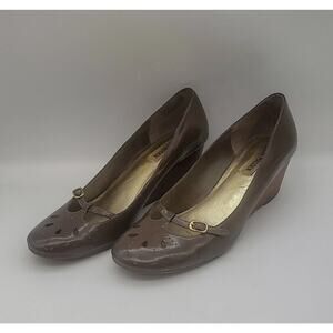 Steve Madden Parlez Brown Wedges 8M